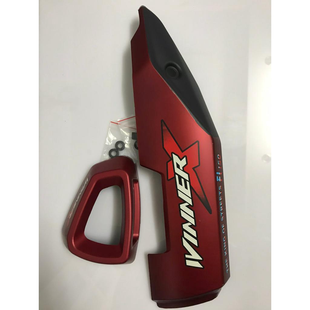 Bộ ốp pô chụp đít pô honda winner X 2019-2022 ( combo 2 món ) loại đẹp