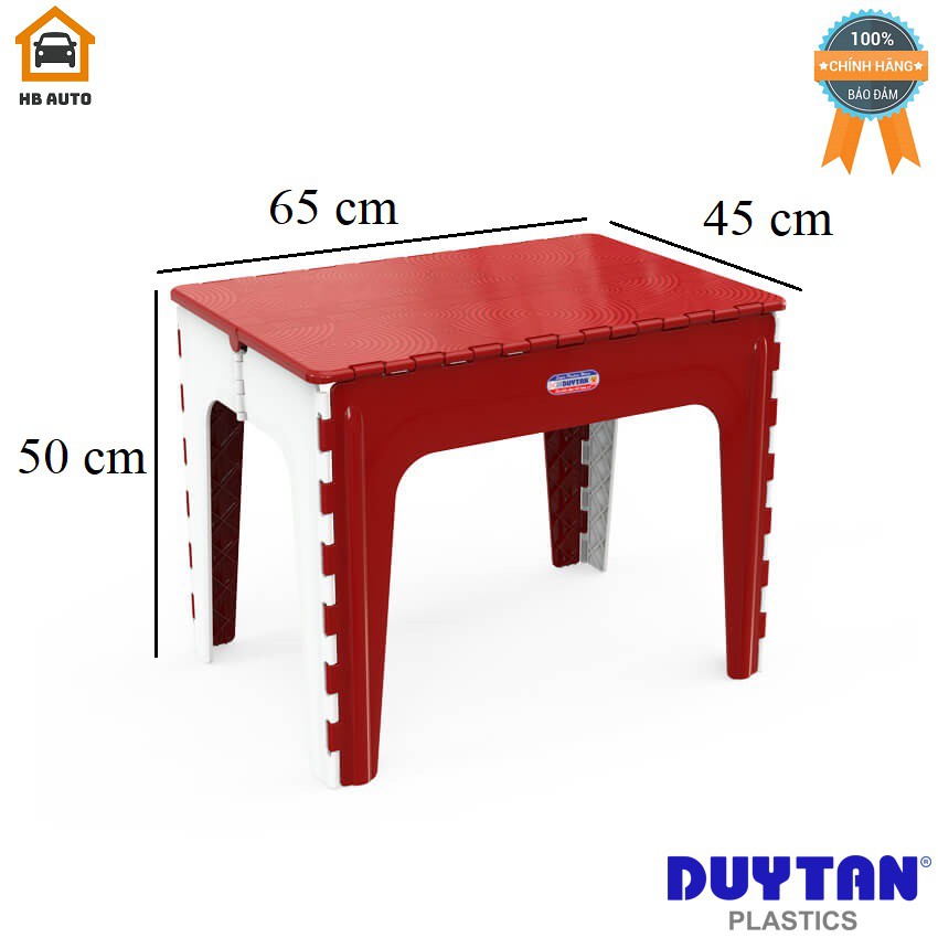 Kiện Bàn Xếp Gấp Gọn Duy Tân (65 x 45 x 50 cm) và Hai Ghế Lùn Xếp Duy Tân (29.6 x 24 x 21.4 cm)