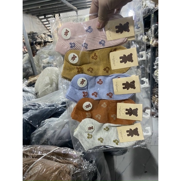 sét 5 đôi tất gân micky cho bé cực đẹp