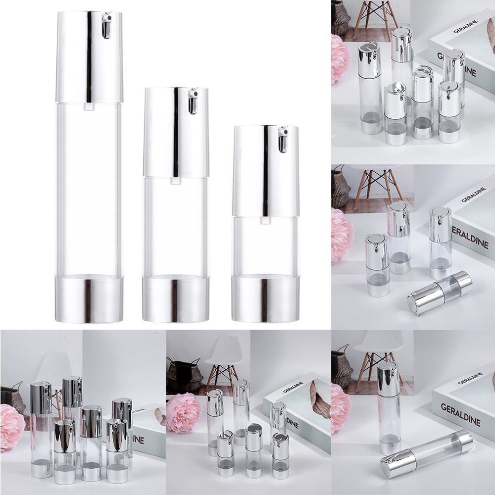 Bình Nhựa Rỗng 15 / 30 / 50ml Đựng Mỹ Phẩm Du Lịch Tiện Dụng