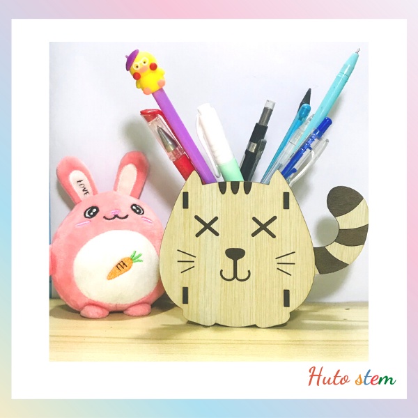 Hộp Bút Gỗ, Khắc Tên Và Lời Chúc, Quà Tặng Đáng Yêu