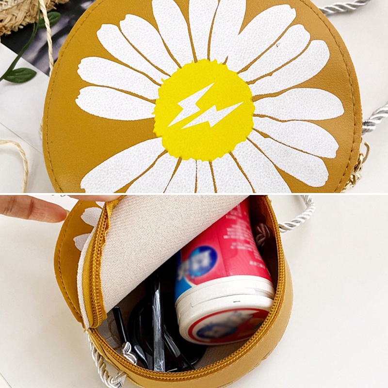 Túi Đeo Chéo Hình Hoa Cúc Dễ Thương Cho Bé Gái