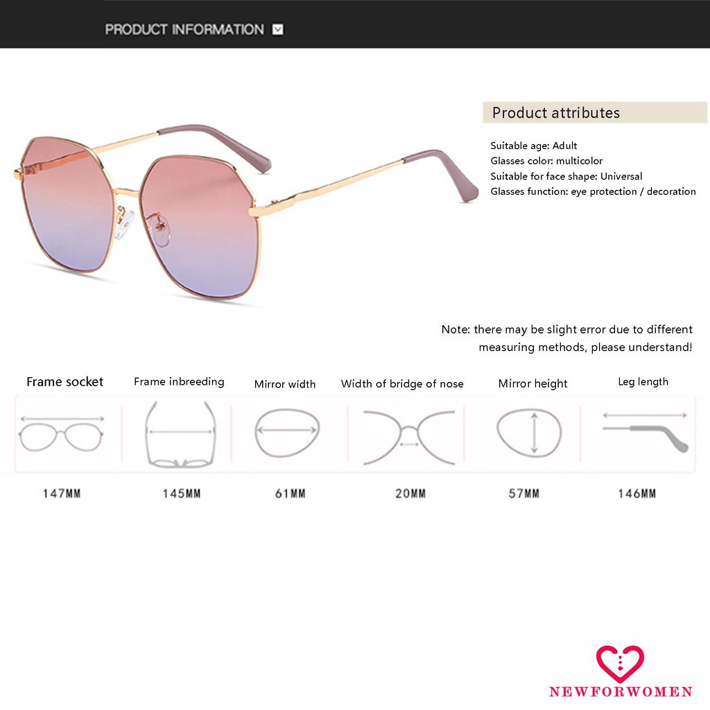 Kính Mát Nữ Gọng Kim Loại Chống Tia Uv | BigBuy360 - bigbuy360.vn