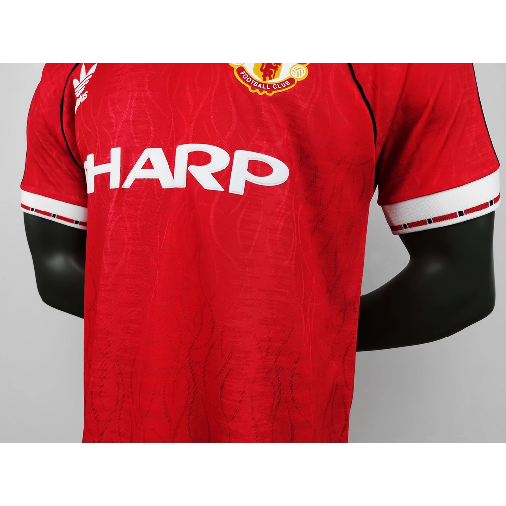 Áo Thun Đá Banh In Tên Thương Hiệu Manchester United 1990-1992