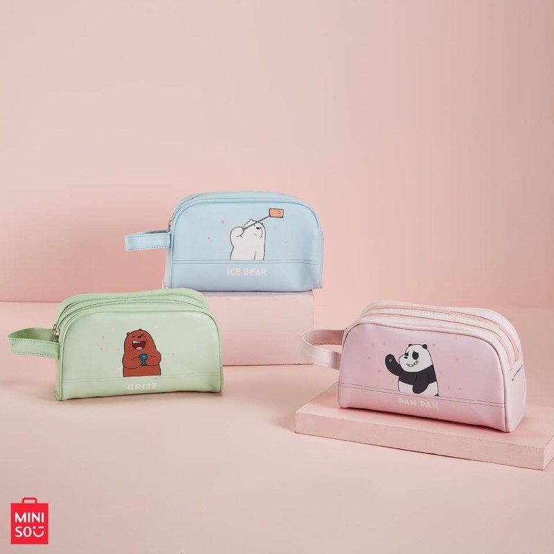 TÚI MỸ PHẨM WE BARE BEAR X MINISO