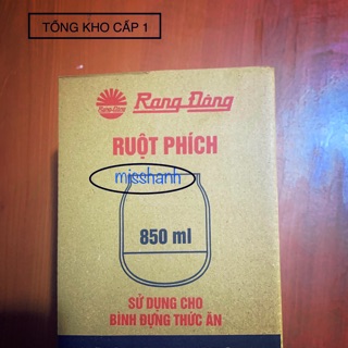RUỘT BÌNH ĐỰNG CHÁO, THỨC ĂN RẠNG ĐÔNG 850ml