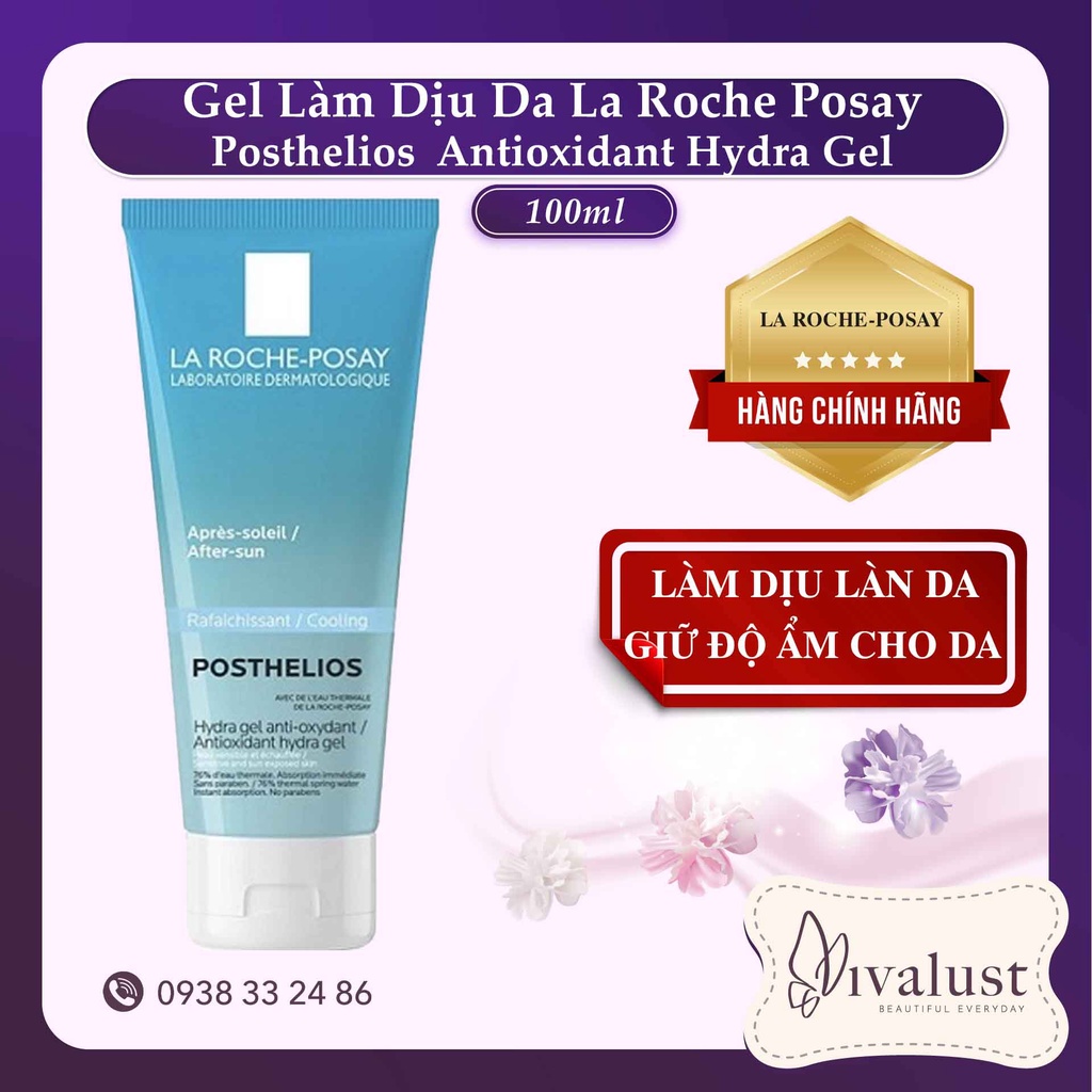 Gel Làm Dịu Da La Roche Posay Posthelios  Antioxidant Hydra Gel (100ml)