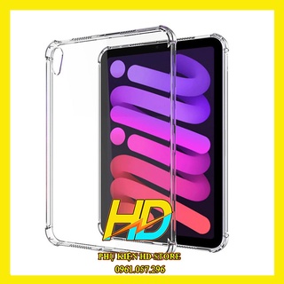 Ốp lưng cho ipad mini 6 ipad mini 2021 silicon dẻo trong suốt chống sốc, chống va đập, có gờ bảo vệ camera, hàng cao cấp