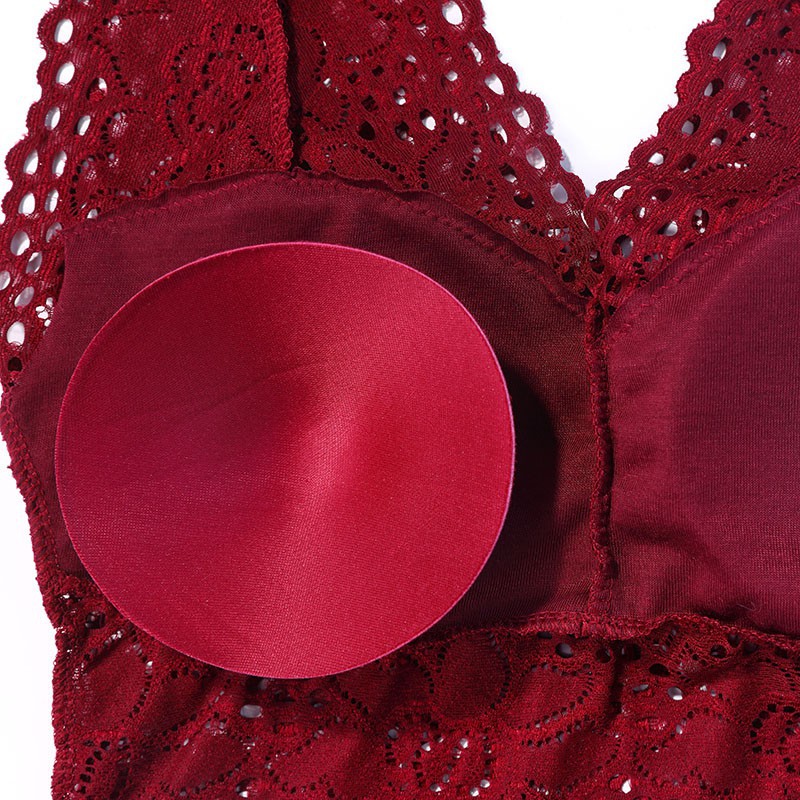 Áo lót cộc tay cổ V phối ren quyến rũ cho nữ | BigBuy360 - bigbuy360.vn