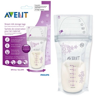 Bộ 25 túi trữ sữa Avent SCF603/25 (Mỗi túi 180ml)