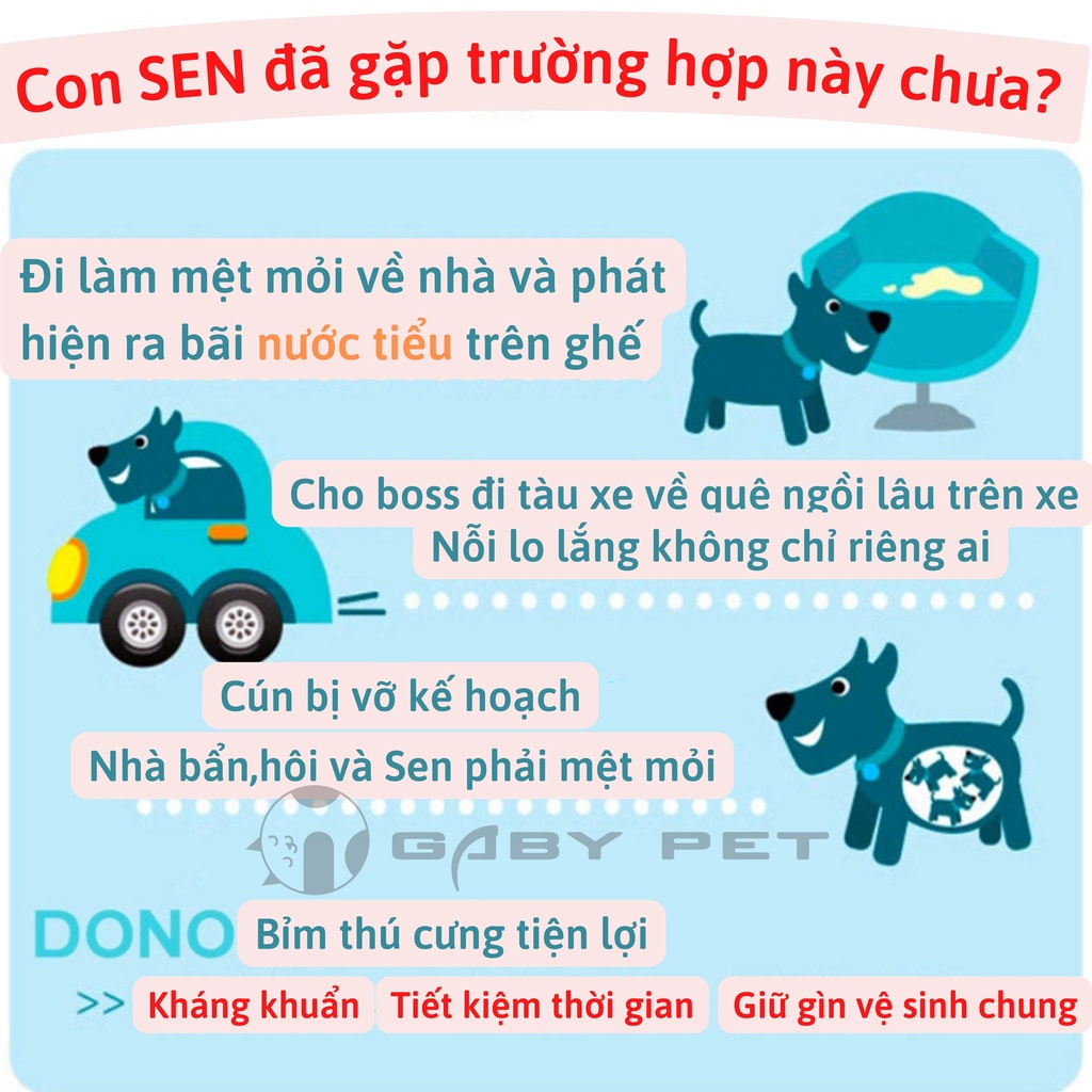 Bỉm Chó Mèo DONO Siêu Nhẹ Thấm Hút Vượt Trội