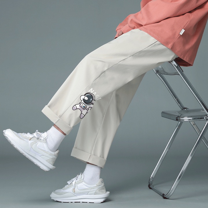 Quần baggy kaki nam nữ Nasa - Kiểu quần ống rộng basic unisex - 3 màu đen, vàng, ghi -  MayLinh shop