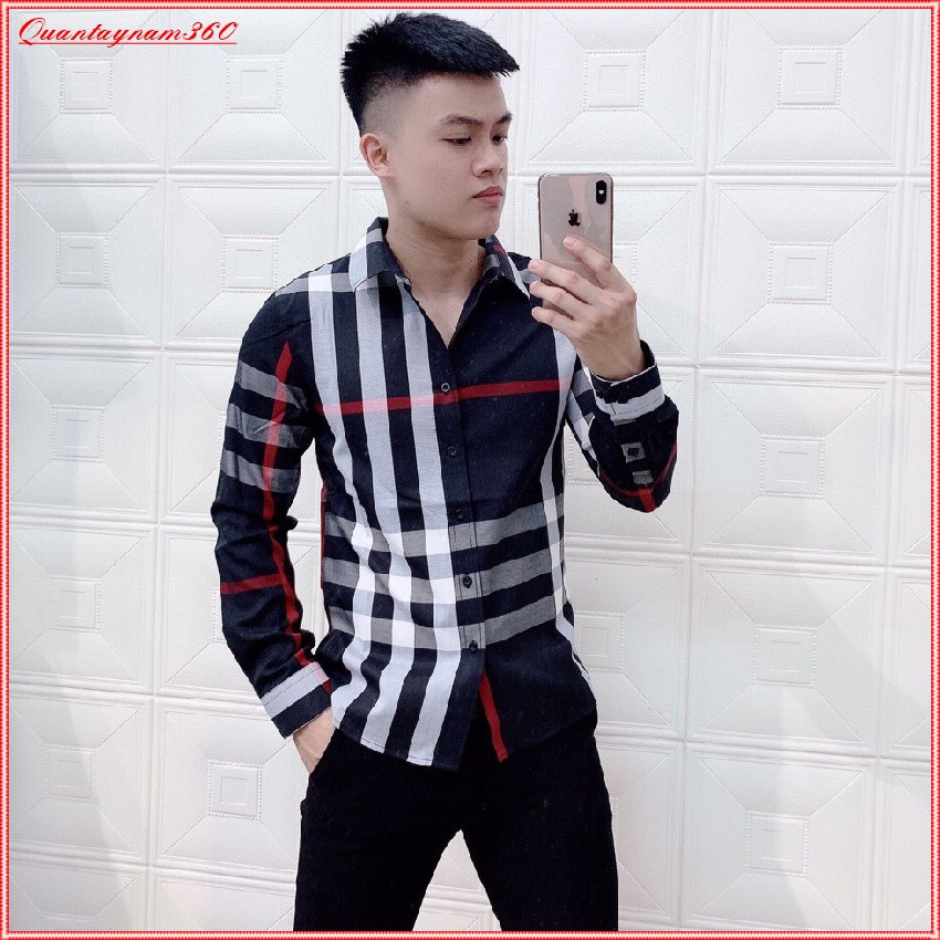 Áo sơ mi kẻ sọc thời trang nam cao cấp phong cách nam tính 3 màu trẻ trung basic | BigBuy360 - bigbuy360.vn