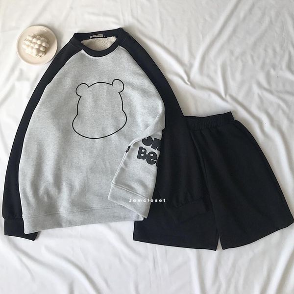 Set Bộ Nữ Dễ Thương Set Quần Áo Sweater Tay Dài Form Rộng JEM CLOSET Pungari Chất Liệu Mềm Mịn Phong Cách Hàn Quốc 8118