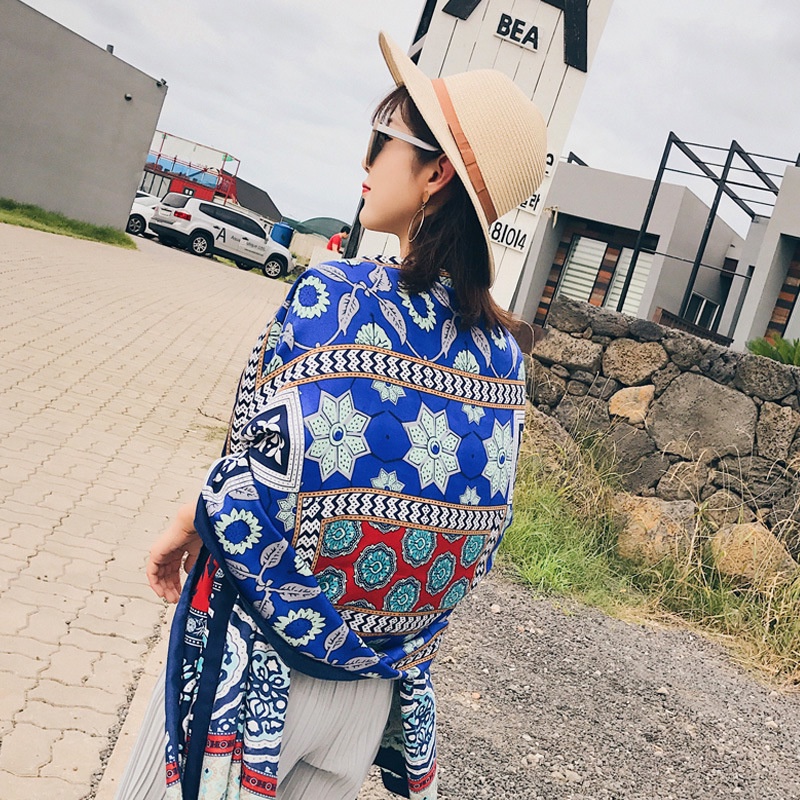 Khăn Choàng Đi Biển Chống Nắng Phong Cách Hàn Quốc Cho Nữ