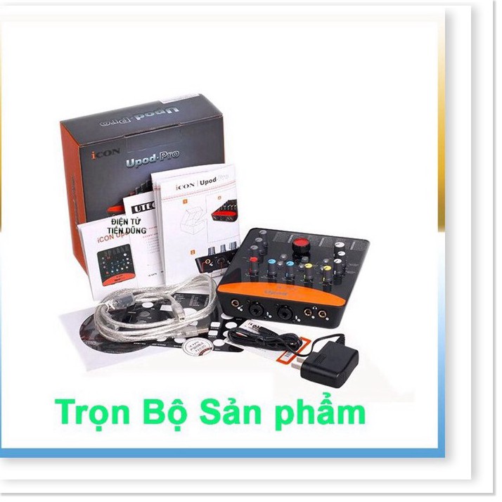 Mic thu âm takstar pc-k850 sound card icon upod pro chân đế dẩ live stream ma2 dây mic 3m- bộ live stream đầy đủ