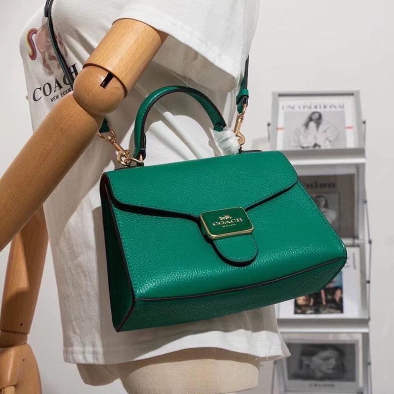 💝RẺ NHẤT SHOPEE💝TÚI C0ACH PEPPER DA THẬT NGUYÊN CHIẾC