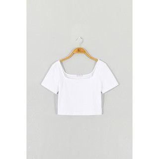Áo Thun Nữ Croptop Cổ Vuông Vienne Tran V61R21H039