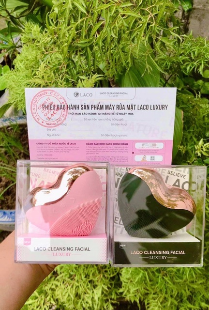 MÁY RỬA MẶT LACO LUXURY nâng cơ, rửa mặt, đẩy tinh chất, tăng sinh collagen dưới da, đánh tan nọng cằm) | BigBuy360 - bigbuy360.vn