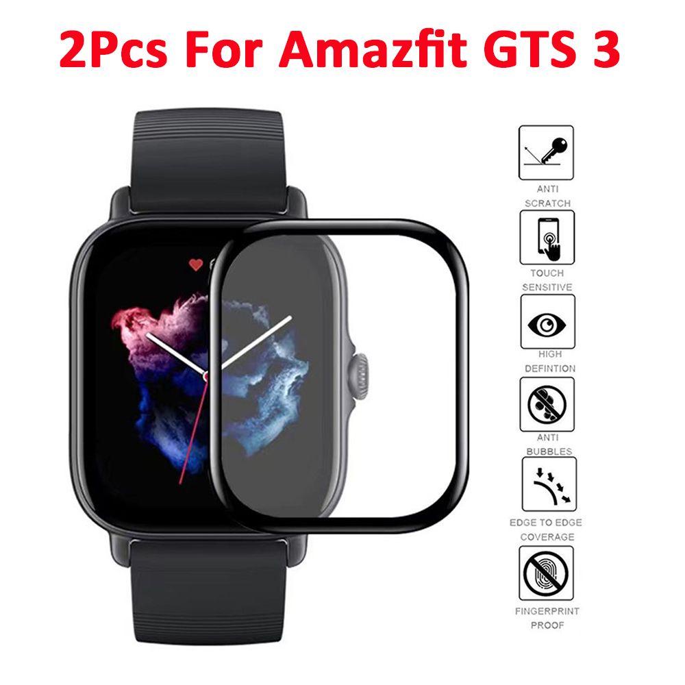 BTLIMER Set 2 Miếng Dán Viền Cong 3D Chuyên Dụng Cho Amazfit GTS 3