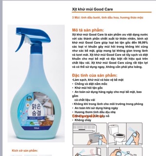 XỊT KHỬ MÙI VẢI/ SOFA/ PHÒNG QUỐC GOODCARE