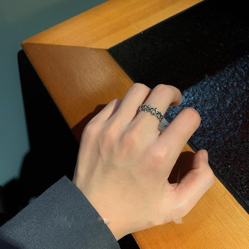 Nhẫn ngôi sao thời trang phong cách harajuku cổ điển có thể điều chỉnh