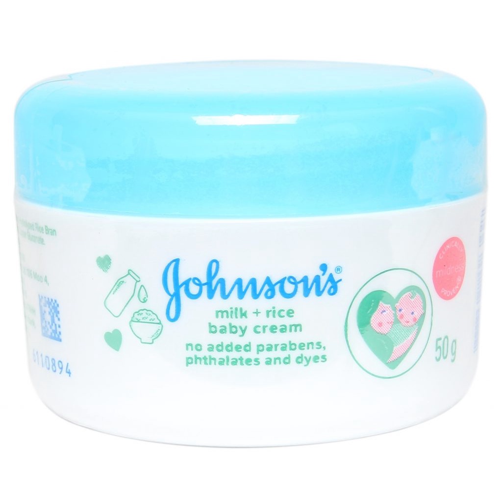 Kem dưỡng da chứa sữa & gạo Johnson's Baby 50g