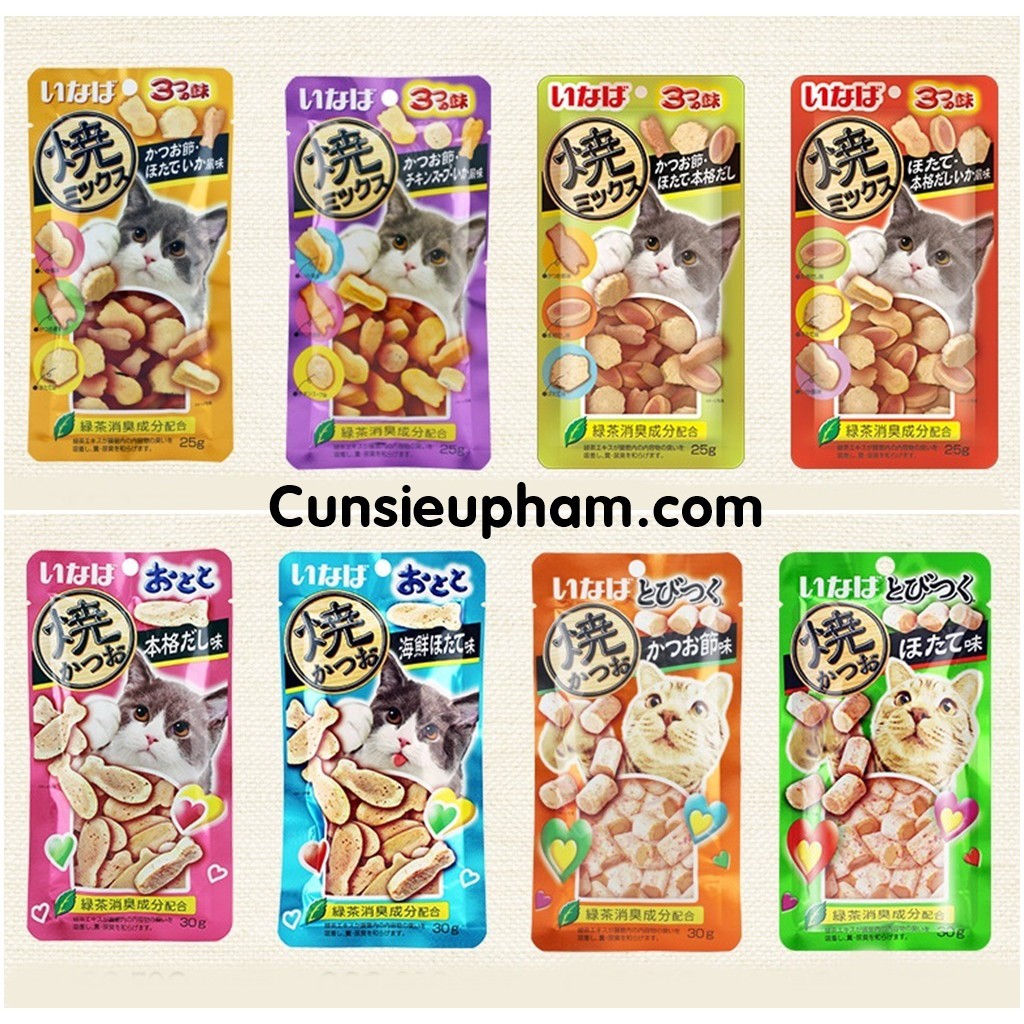 Bánh thưởng Inaba hương vị hải sản cho mèo