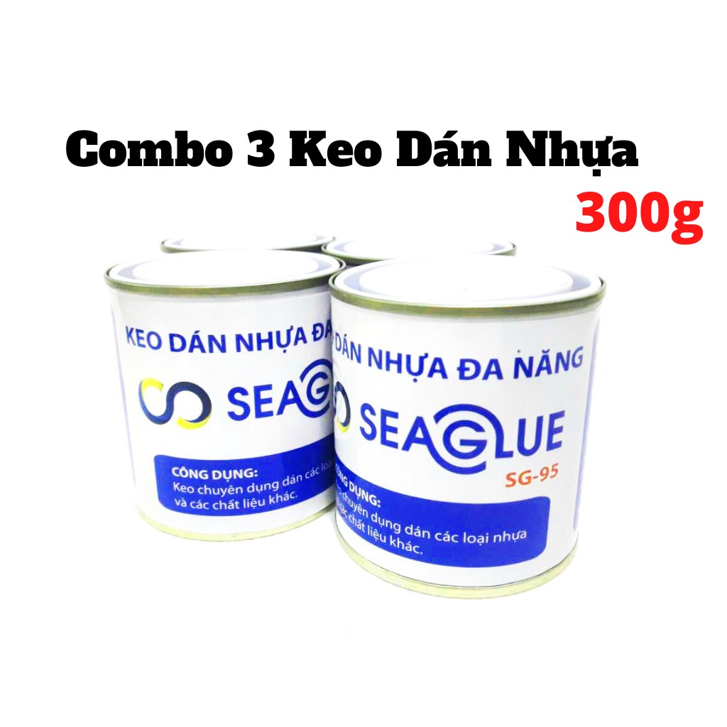 Combo 3 Keo dán Đa Năng  Seaglue SG-95 Dán Nhựa Siêu Dính 300ml