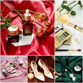 (CHẤT MỊN ĐẸP) VẢI LỤA BÓNG phụ kiện chụp ảnh sang trọng. khăn lót mềm mướt chụp ảnh nail, trang sức