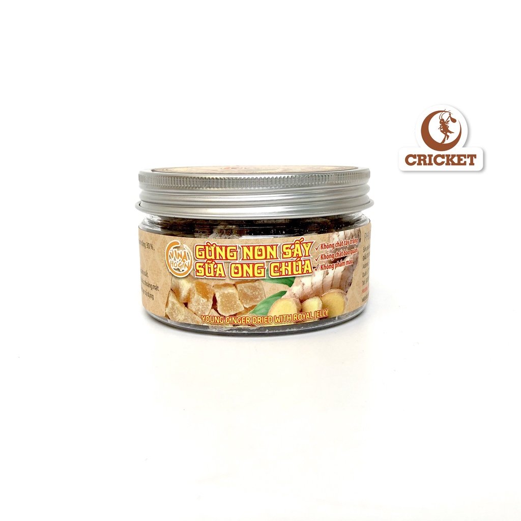 Gừng Non Sấy Sữa ong Chúa Phúc An- Hộp 150g - Sản phẩm vàng cho sức khoẻ vàng-Nguyên Liệu Trà Sữa CRICKET