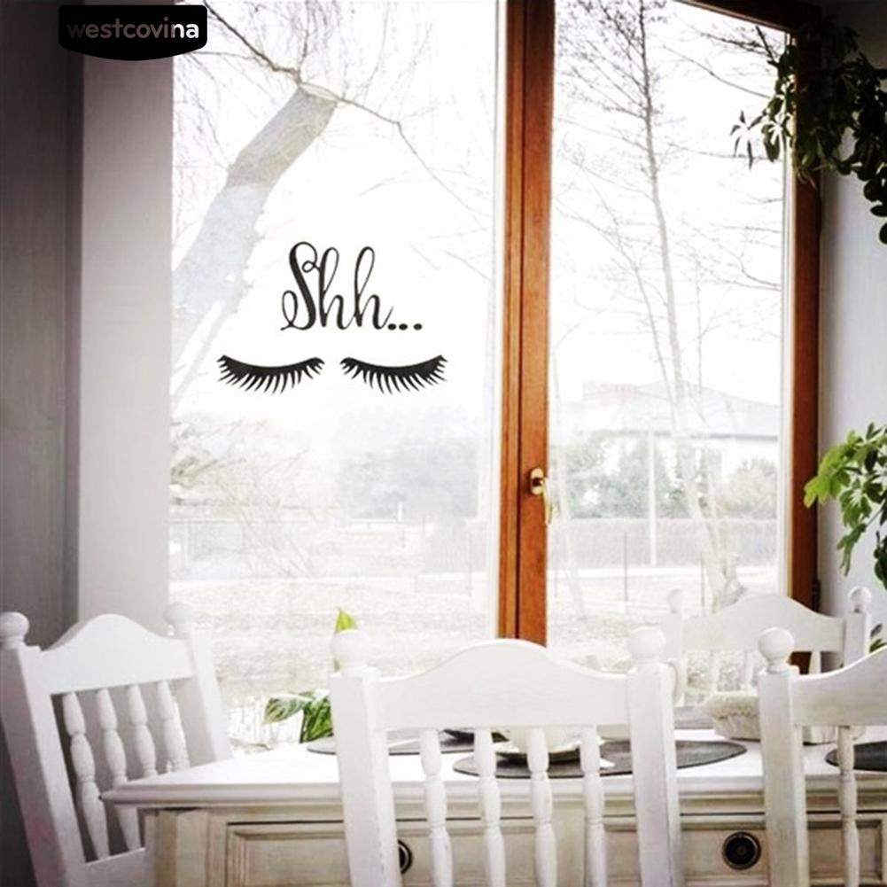 Sticker dán tường hình lông mi