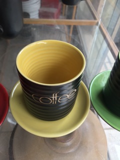 Cốc uống cafe kèm đĩa, ly cafe gốm sứ bát tràng