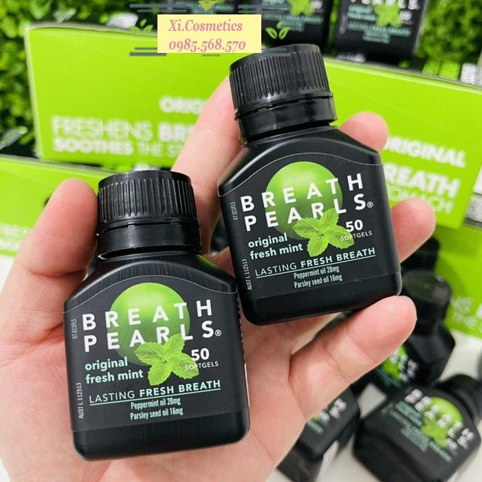 Viên uống thơm miệng Breath Pearls Úc
