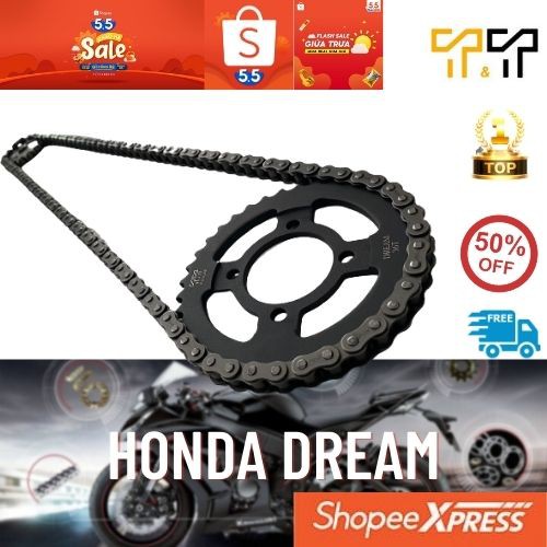 nhông sên dĩa honda dream,thông số 36T-14T-Tây Thành shop