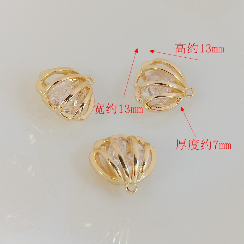 Mặt Dây Chuyền Hình Vỏ Sò Rỗng 14K