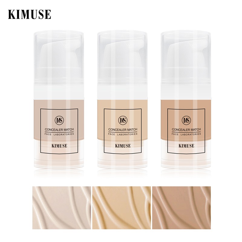 Kem nền che khuyết điểm KIMUSE chống nước dạng lỏng dành cho quầng thâm mắt 6ml