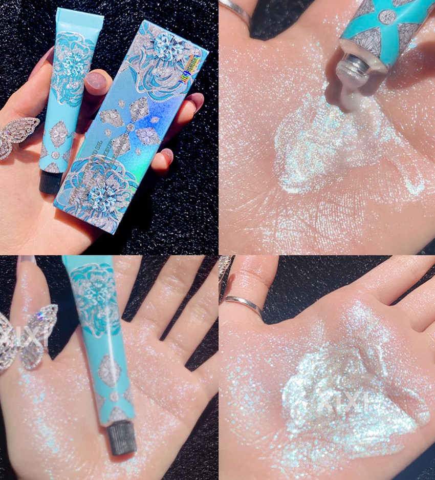 Kem phấn đánh bắt sáng màu da/ kim tuyến đánh khối sáng dành cho mặt