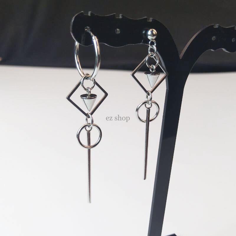 Khuyên tai thép không gỉ phong cách hàn quốc