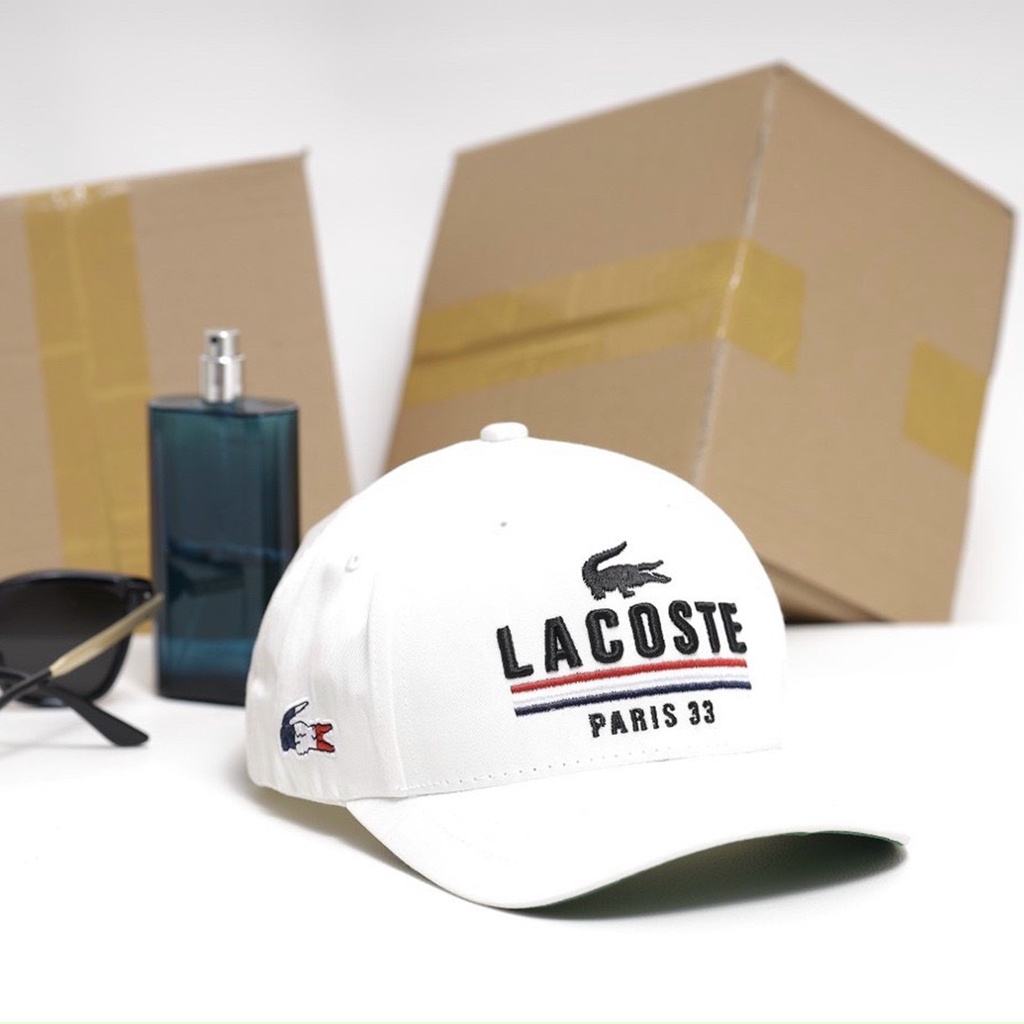 Nón tennis Lacoste thêu logo Paris 33