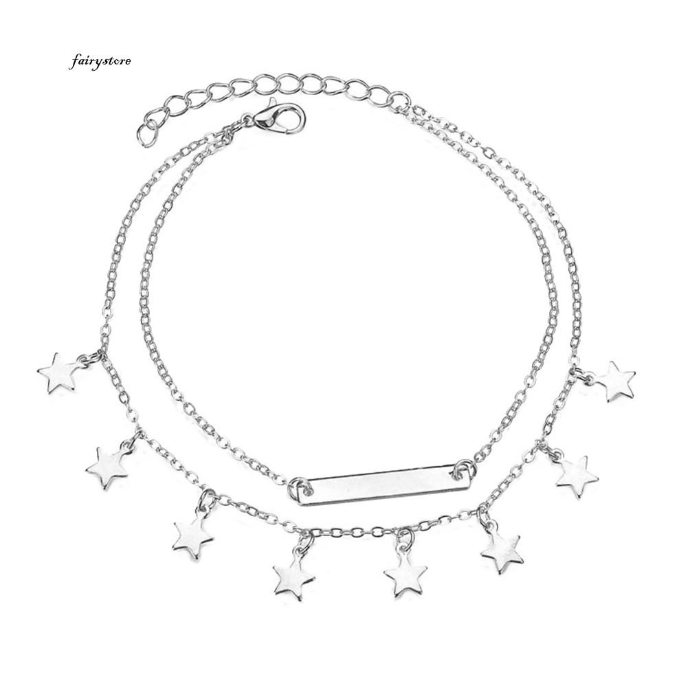 Lắc Chân Hình Ngôi Sao Xinh Xắn Dành Cho Nữ
