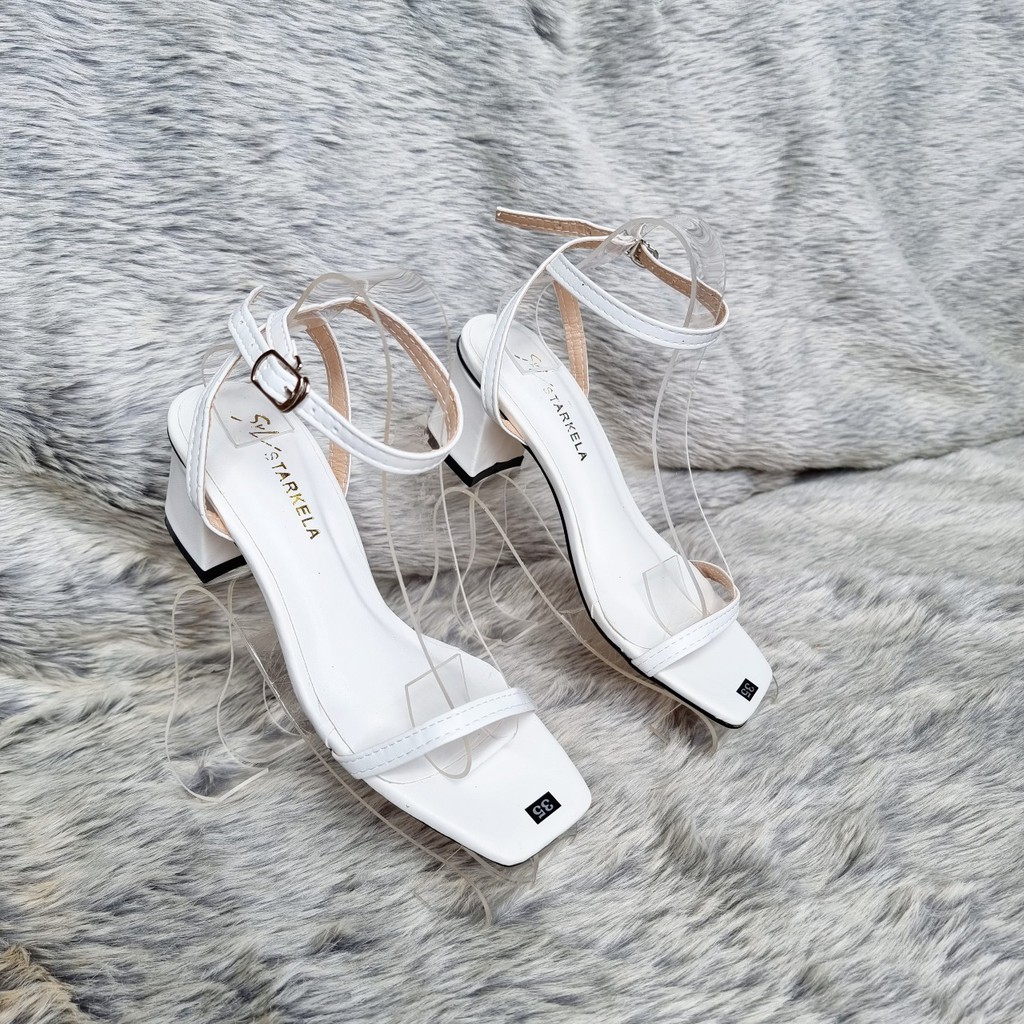 Giày Sandal Quai Hậu Nữ 4 Phân Đi Học, Đi Làm MS 025