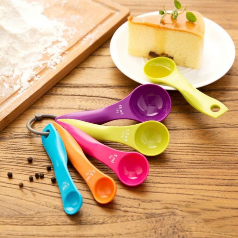 Set 5 Thìa Định Lượng dùng để đong Bột, Gia vị nhà bếp, Làm bánh