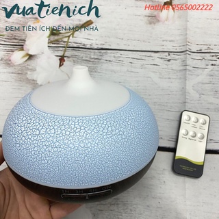 Máy Xông Tinh Dầu / Máy Khuếch Tán Tinh Dầu Hình Búp Sen, Bí Ngô Cao Cấp / Máy Phun Sương Siêu Âm Tạo Ẩm Có Remote