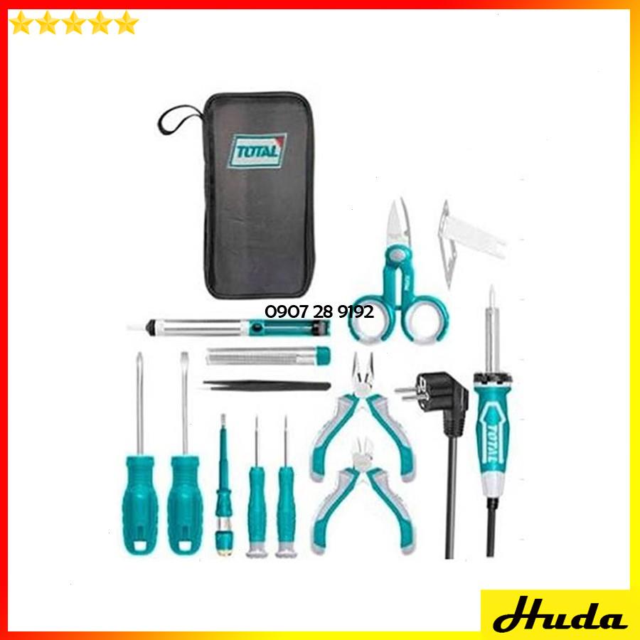 Bộ công cụ dụng cụ cầm tay đa năng Total Ingco phù hợp cho đi công trình, dân dụng