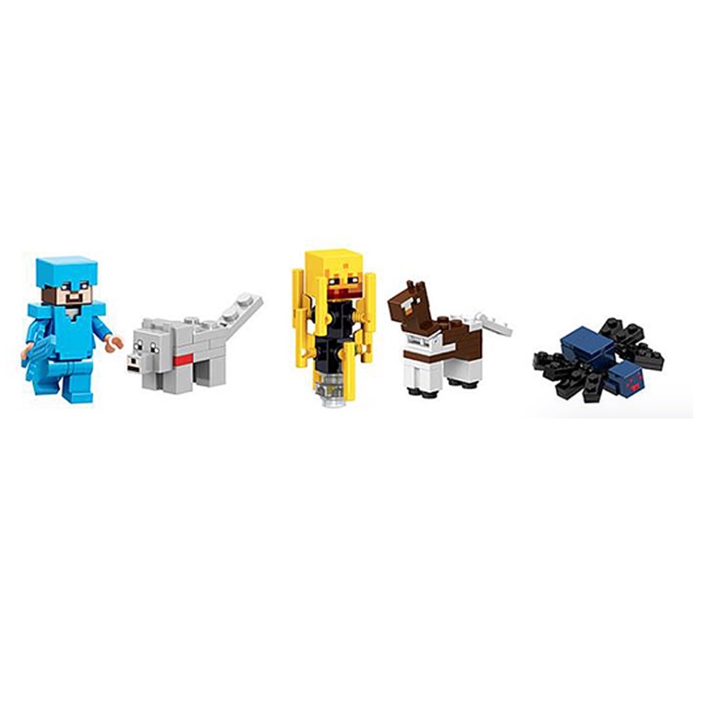 💥FOLLOW TẶNG 3K💥HÀNG CÓ SẴN💥 Set 16 Mô Hình Lego Lắp Ráp Các Nhân Vật Trong Game Minecraft Cute 💥CHỌN MẪU💥VOUCHER 100K💥