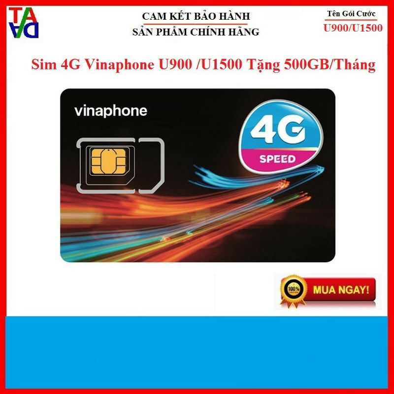 SIM 4G Vinaphone U900/ U1500