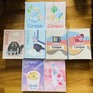 Vở kẻ ngang campus 80 trang, 120 trang va 200 trang có chấm Mod & cool (kích thước 17.9x25.2)