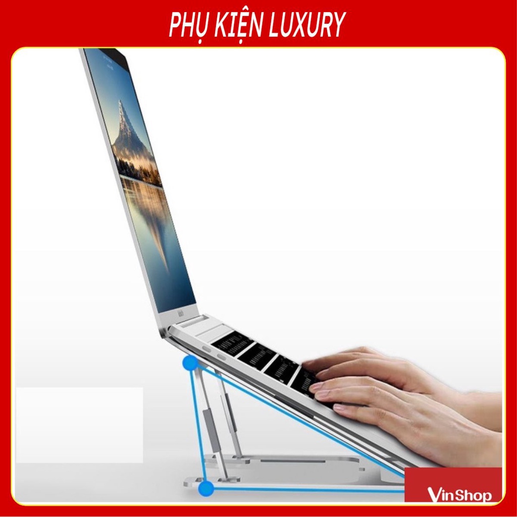 P3 - Kệ Giá Đỡ Laptop Macbook Hợp Kim Nhôm Chắc Chắn, Điều Chỉnh Độ Cao Nhiều Cấp Độ.