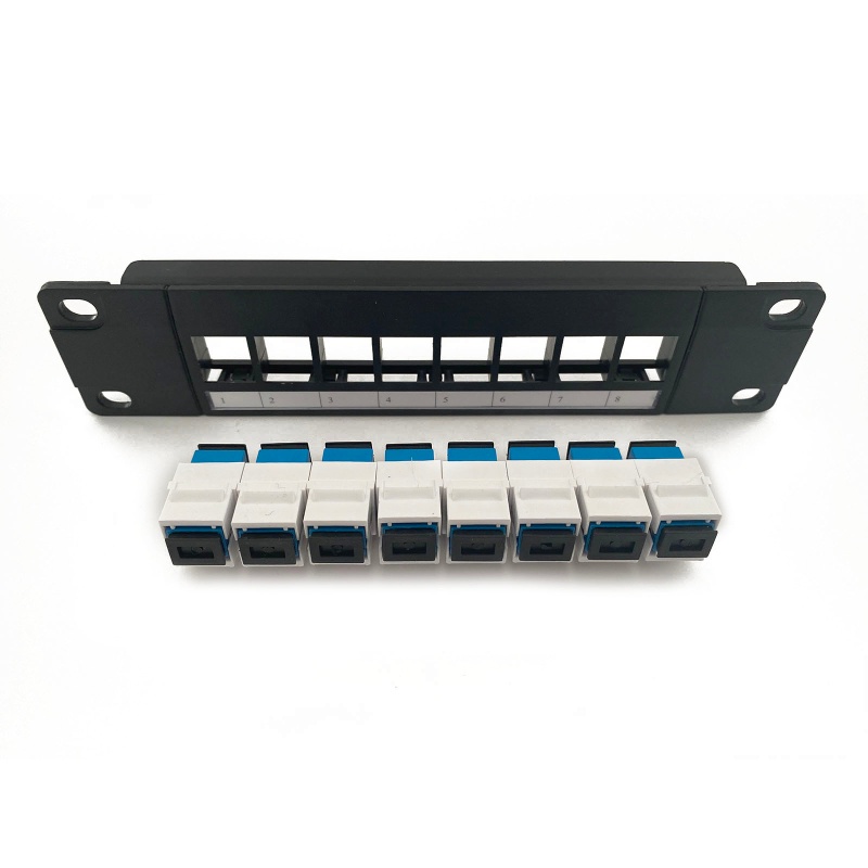 Bảng Điều Khiển Dán Tường 8 Cổng Hỗ Trợ 10G 1U Patch UTP 19-Inch